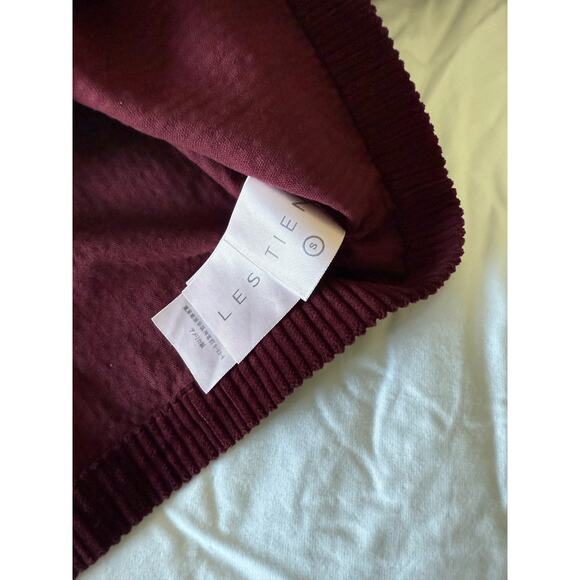 $242 New Les Tien Iris Bordeaux Corduroy Button Up - Small - Picture 6 of 9